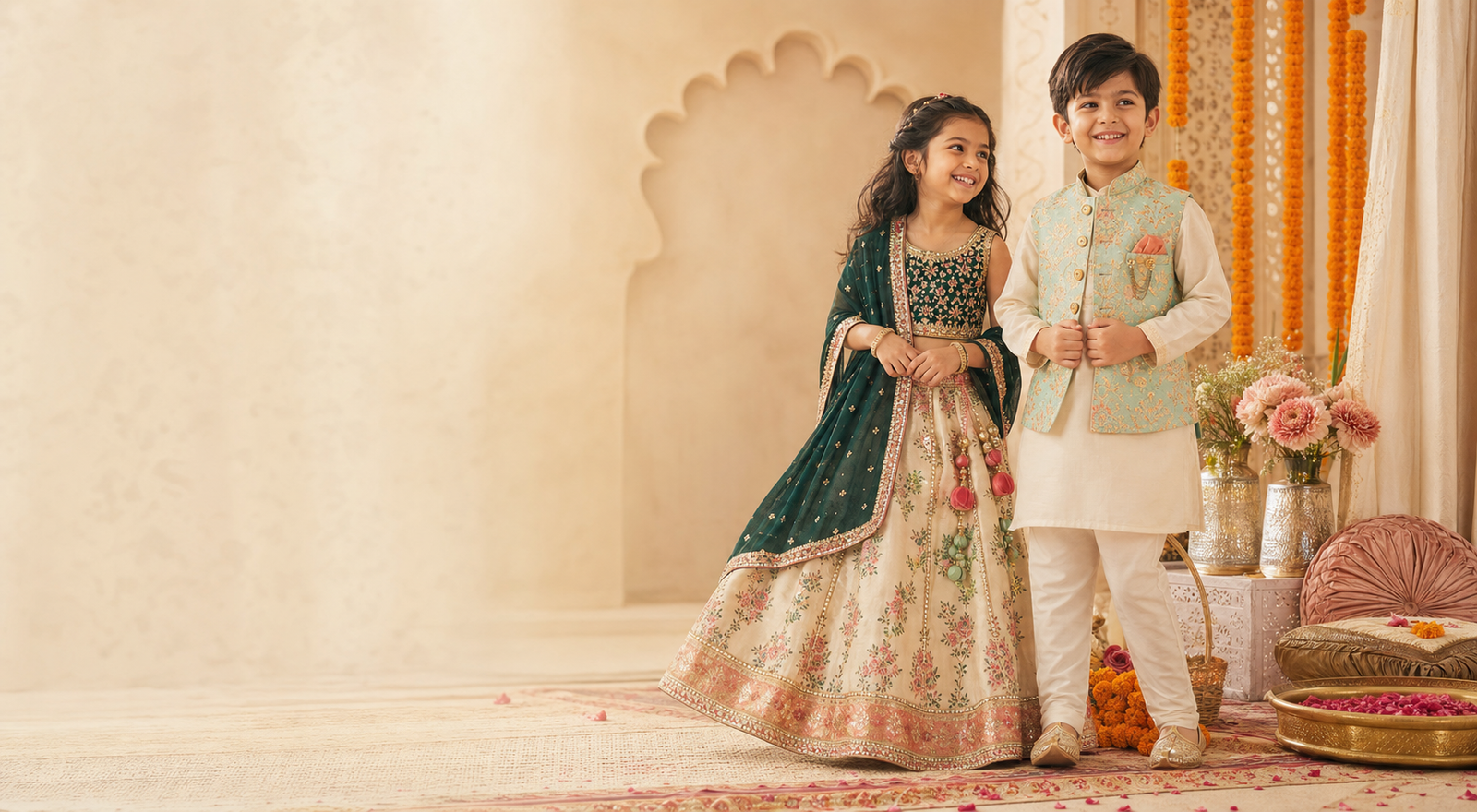 Indian ethnic kidswear from the original Kanha collection